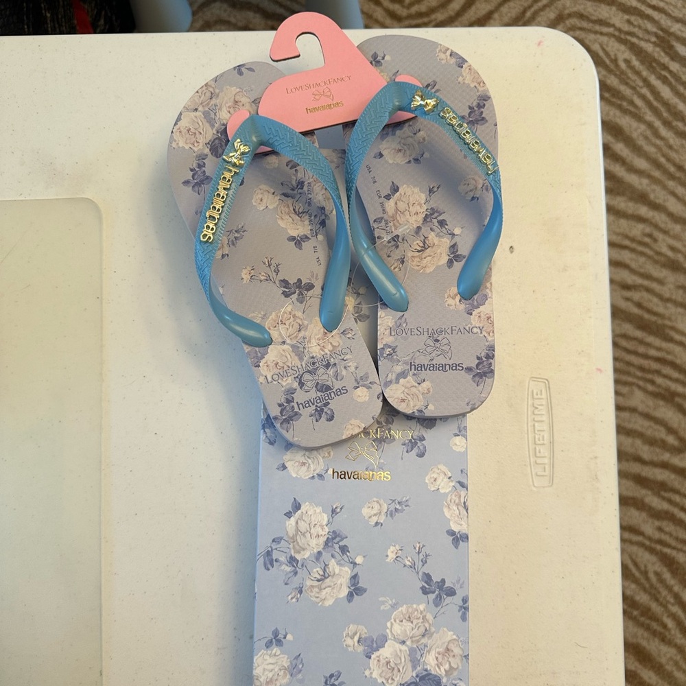 Women’s Love Shack Fancy Havaianas Everbloomimg Rosettes Top Flip Flops